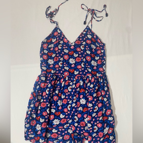 Kate Spade New York French Navy Floral Print Botany Bay Romper Cover Up Size XS - Picture 6 of 15